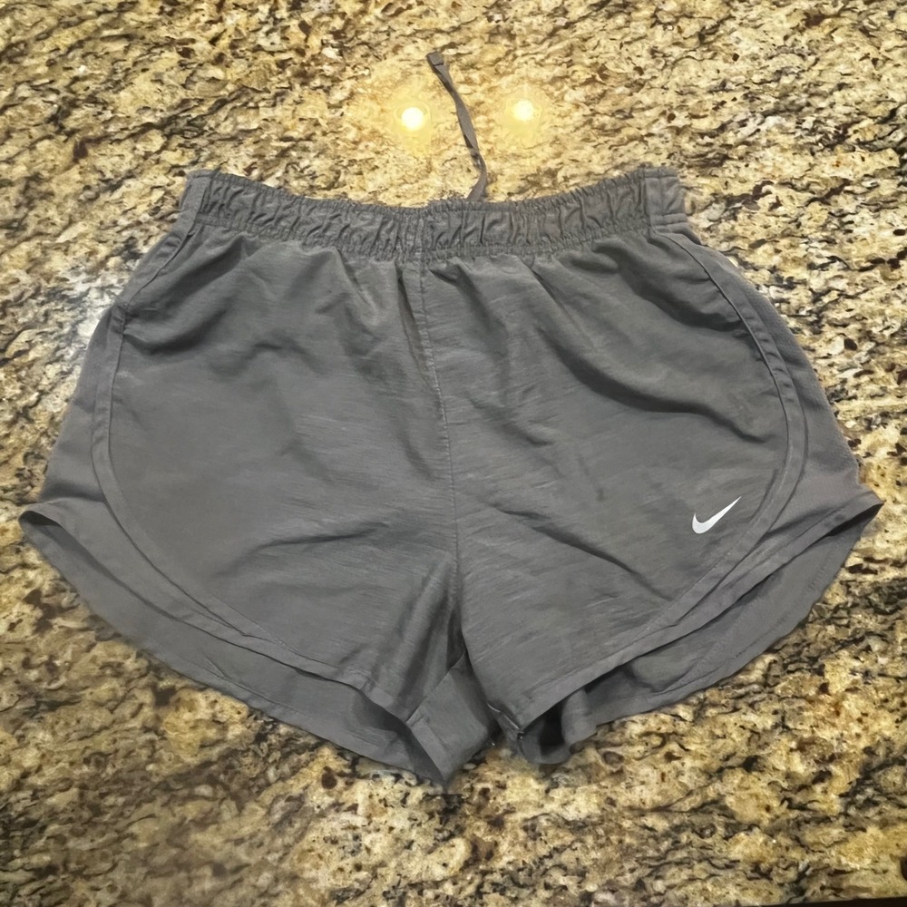 Nike Dri-FIT Womens Running Shorts Gray Heather Athletic Gym Training Small
